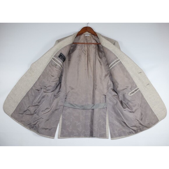 Vintage Brioni Cashmere Field Jacket Blazer Safari Sports Logo Buttons 42 52 - Picture 11 of 16